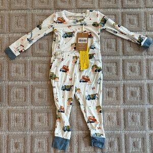 Angel Dear Construction Vehicles Footie Pajamas